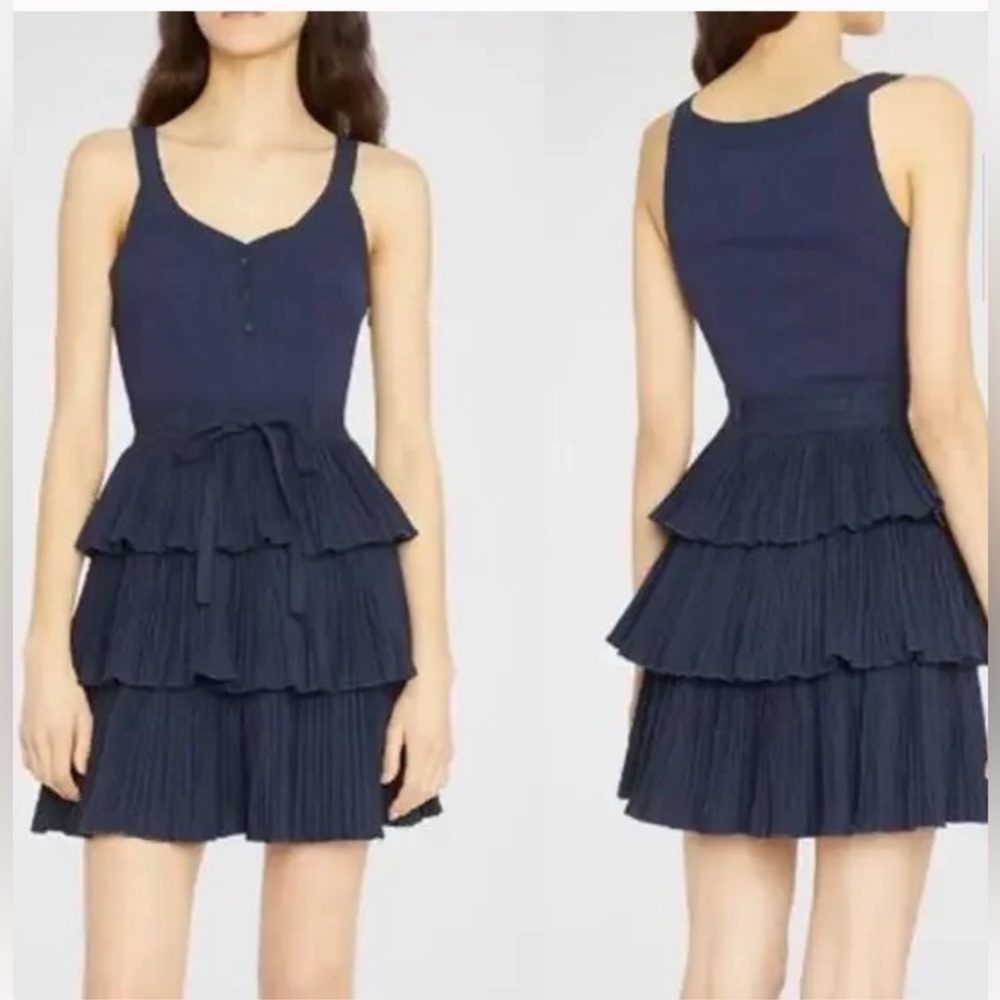 Ulla Johnson Georgia Mini Dress Blue Sz 0